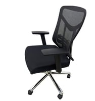 كرسي دوار شبك ظهر وسط ستيل