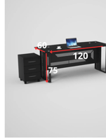 مكتب زجاج 120 زجاج مودرن