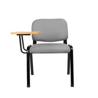 كرسي محاضرات رصاصي لوح خشبي