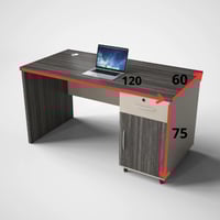 مكتب خشب 120 مودرن