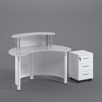 كونتر زجاج مودرن شبه دائري