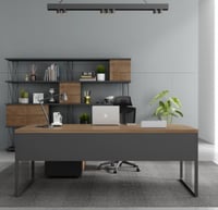 مكتب خشب 180سم مودرن ستايل