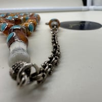 سبحة عظم جمل مطعمه بالفضه