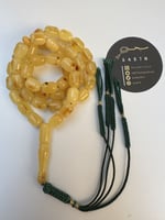 سبحة كهرمان طبيعي حر كلنقرادي عدد الخرز 48