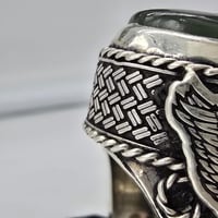 خاتم عقيق يماني فضه ثقل عيار 950