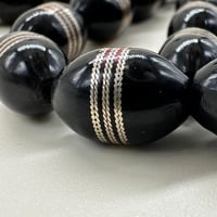 سبحة يسر طبيعي كبس مطعم بحزام من الستيل 33 خرزه