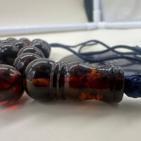 سبحة كهرمان لتواني قص دائري