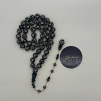 سبحة فاتوران تطعيم فضه بالكامل عيار 1000