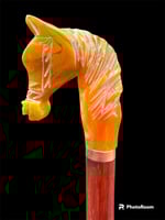 عصى رجالي من خشب الورد ورأس الخيل من المستكه