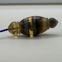 سبحة من جلد الضبع الطبيعي قص صنوبري