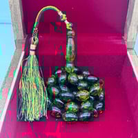 سبحة كهرمان عطش شغل العراق القديم خراطه يدوية