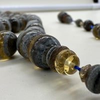 سبحة من جلد الضبعة الطبيعي