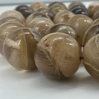 سبحة جلد ذيب طبيعي مع شهادة الخراط