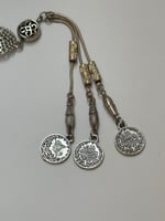 سبحة يسر مطعم بالفضه عدد الخرز 33