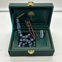 سبحة نادرة من المرجان الازرق الطبيعي الحر مع عينة...