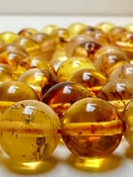 سبحة كهرمان طبيعي شوائب عدد الخرز 99