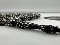 سبحة يسر حجازي مطعم بالفضه عدد الخرز 33