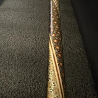 عصى مطعم بالعاج والنحاس ملكي