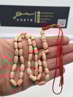 سبحة عظم الفيل خراطة يدوية عدد الخرز 42