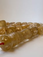 سبحة فاتوران تركي محشر بورق الذهب عدد الخرز