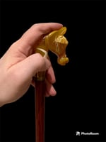 عصى رجالي من خشب الورد ورأس الخيل من المستكه