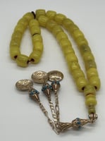 1-سبحة فاتوران الماني لون ليموني عدد الخرز 34