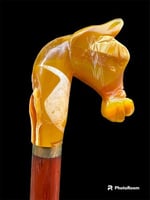 عصى رجالي من خشب الورد ورأس الخيل من المستكه