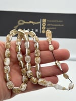 سبحة فاتوران تركي محشر بورق الذهب عدد الخرز 33