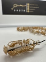 سبحة فاتوران تركي محشر بورق الذهب عدد الخرز 33