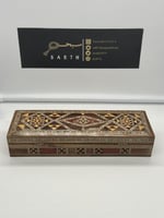 علبة فاخرة من خشب الموزاييك