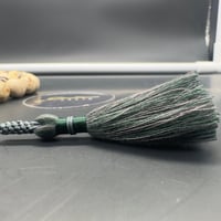 سبحة كهرمان سومطري ملطخ قص بيضاوي