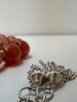 سبحة من حجر العقيق اليماني عدد الخرز 33