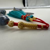 سبحة المرجان ازرق حر طبيعي النادر مع عينة طبيعية م...