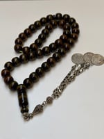 سبحة فاتوران الماني لون ضبعة غامق عدد الخرز 45