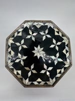 علبة خشبية فاخرة مطعم بالصدف