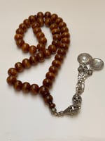 سبحة فاتوران الماني لون ضبعه فاتح عدد الخرز 45