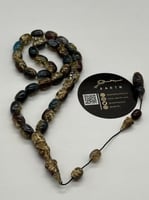 سبحة فاتوران محشر بورق الذهب مع شهادة المصنع