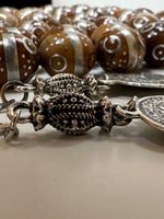 سبحة كوك مطعم بالفضه عيار 925 عدد الخرز