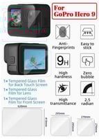 حامي شاشة لكاميرا جوبرو متوافق مع Gopro Hero 11 Bl...