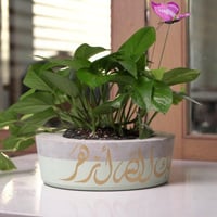 حوض كونكريت بلون البستاشيو ( مخصصه بالأسم )