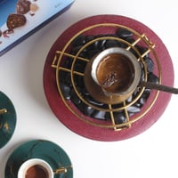 قاعدة تدفئة بلون عنابي كامل ( مخصصة بالاسم أو عبار...