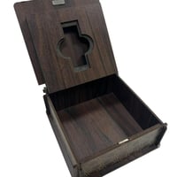 صندوق خشب مضغوط للأوقية أو للربع تولة