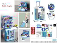 طقم مستشفى متنقل للأطفال - 4 في 1