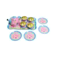 مجموعة أدوات شاي معدنية للأطفال