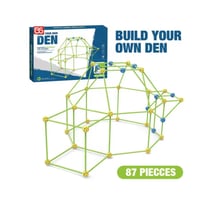 مجموعة بناء القلاع والبيوت للأطفال - 87 قطعة