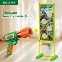 لعبة مسدس هوائي مع هدف ديناصورات