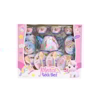 مجموعة أدوات شاي معدنية للأطفال
