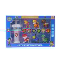 مجموعة شخصيات دورية الكلاب مع برج