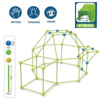 مجموعة بناء القلاع والبيوت للأطفال - 87 قطعة