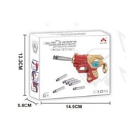 لعبة مسدس مع رصاصات اسفنجية